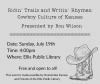 Kansas cowboy culture to be presented Sunday at Ellis Public Library
