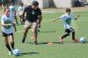 Kids come out for soccer clinic