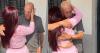 The most emotional reunion: a grandfather's tears as he embraces his granddaughter again in Cuba