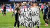 Falklands banner held by shameless Argentina stars was smuggled in fan’s sweaty UNDERWEAR – and could appear in final