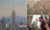 Wildfire smoke engulfs New York sparking World Cup final fears with residents told to stay indoors and pollution compared to 'smoking ten cigarettes a day'