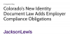 Colorado’s New Identity Document Law Adds Employer Compliance Obligations