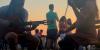 Musical duo performs at Burlington waterfront