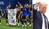 White House BACKS Argentina players in row over Falklands banner after World Cup semi-final win over England