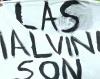 Argentina players unfurl Falklands banner after World Cup Semifinal win over England