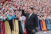 N.K. leader holds photo sessions with women's union members, construction unit soldiers