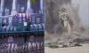 Tehran unveils sinister banner of Trump family as US airstrikes hit dozens of Iranian targets in seventh night of new attacks