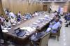 Vice Chancellor Prof. Dr. Zahoor Ul Haq chairs the meeting at Hafiz Hayat Campus of the University of Gujrat