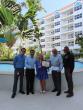 Aruba Tourism Authority honored loyal visitor at Marriott’s Aruba Ocean Club! Mrs. Katherine Lombardo