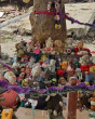 Children’s toys form memorial to earthquake victims in Venezuela