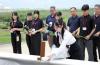 Japanese Students Visit WWII Sites on Iwoto