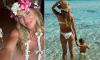 Bikini-clad Gisele Bundchen holds hands with baby son as she gives rare glimpse at family life with new husband Joaquim Valente… four years after Tom Brady divorce
