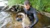 Noodling for flathead catfish in Wisconsin      