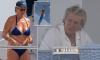 Rod Stewart, 81, and his bikini-clad wife Penny Lancaster, 55, relax on a lavish superyacht while his children plunge into the ocean during sun-soaked Ibiza getaway