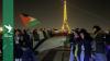Activists project Marwan Barghouti near Eiffel Tower