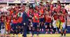 President Trump presents World Cup to Spain