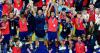 Spanish football fans flood London’s streets after World Cup triumph