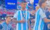 Argentina and Tottenham defender Cristian Romero SNUBS Donald Trump after collecting World Cup runners-up medal