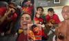 Spain's World Cup heroes kick-off celebrations on route back HOME after the final whistle - but not before stars enjoy £1K bottle of red wine and cigars in their New York hotel before late-night dash to Madrid!