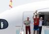 Plane carrying Spain's World Cup winning team lands in Madrid