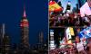 Empire State Building lights up yellow and red in celebration of Spain's World Cup victory