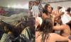 Bad Bunny concert ends in chaos in Milan with 80,000 evacuated and fans left with head injuries after being hit with golf ball-sized hailstones