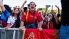 Spain fans party among 50,000 viewers at Central Park for World Cup final