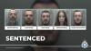 Five members of organised gang in court after stash houses raided