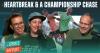 On the rail at Virtue Field with 'They Play in Green' and VPA's Lauren Young