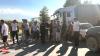 Farmers in Armenia blocked the highway due to problems with selling their products.