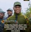Captain Ibrahim Traoré walked into a prison. Not for a photo op. Not to announce a crackdown. To hand inmates the keys to their own freedom