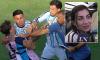 'We still have the Falklands': Sister of Argentina thug who punched Spanish footballer at the World Cup final makes bizarre claim after nation's shameful behaviour
