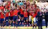 Ferran Torres dons 'Make Spain Great Again' cap at World Cup parade
