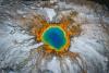 Tourists Walk on Yellowstone's Grand Prismatic