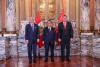 President receives credential from Ambassadors of Palestine, Switzerland, Honduras, Israel