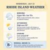 Rhode Island Weather for July 22, 2026