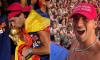 Spain's World Cup hero Ferran Torres dons 'Make Spain Great Again' cap during victory parade - with Trump's White House claiming: 'Everyone wants in on the movement'