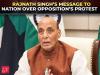 ‘Students being used as political tools’: Rajnath Singh slams opposition over Delhi student protest