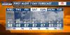 First Alert Forecast: Scattered showers expected Wednesday morning