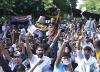 Students Continue To Gather in Large Numbers at Jantar Mantar Despite Heavy Security, Metro Closure