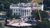 White House South Lawn razed as Trump's helipad construction underway