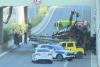 Two Killed, One Injured After Concrete Pump Truck Crashes Near Tirana's TEG Roundabout