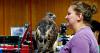 Eagle Bluff brings live raptor to Houston library for up-close wildlife education