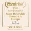 Latvia nominated for two international tourism awards in the United Kingdom and Finland