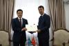 New Kazakh Ambassador to Kyrgyzstan presents copies of his credentials