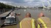 Five officers injured as police boat hits Westminster Bridge on the Thames