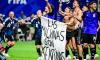Falkland Islanders hit out at Lionel Messi and Co over controversial World Cup banner and blast Argentina's 'dirty' and 'deeply unpleasant' antics during tournament