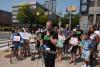 Bike and pedestrian advocates rallied for a safer Market Street in University City