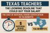 Texas Teachers: The Looming Deadline That Could Gut Your Salary — The Cost of National Board Certification vs TIA Benefits