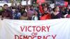 Political forums, students celebrate victory of student protests in Delhi as Union Minister steps down